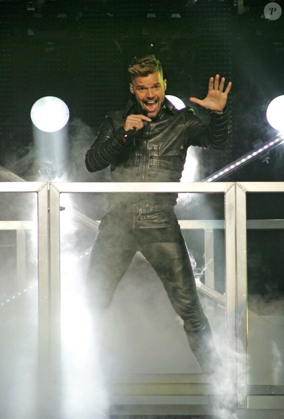 Ricky Martin en concert à Miami, le 9 avril 2011.