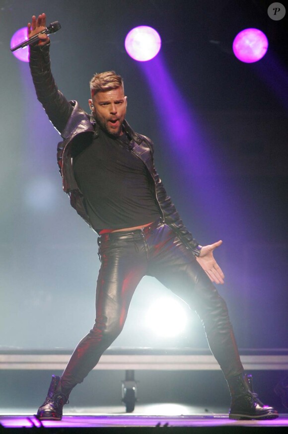 Ricky Martin en concert à Miami, le 9 avril 2011.