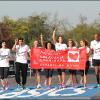 Taïg Khris, Laury Thilleman, Alexandra Rosenfeld, Sylvie Tellier, Karine  Lima, Marc Raquil et Samuel Etienne ont couru pour Mécénat Chirurgie  Cardiaque, lors du 35ème Marathon de Paris, le 10 avril 2011