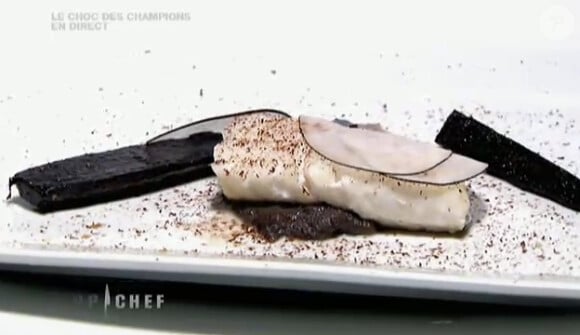 
Le plat à base de chocolat de Stéphanie (Top Chef, le Choc des Champions, lundi 11 avril sur M6).
