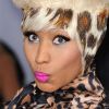 La chanteuse et rappeuse Nicki Minaj associe le fard vert au rouge rose fluo, un hit !