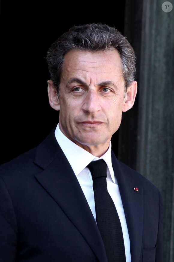 Nicolas Sarkozy à L'Elysée en avril 2011 à Paris 