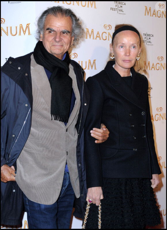 Patrick Demarchelier et son épouse lors de la soirée Magnum le 22 avril 2011