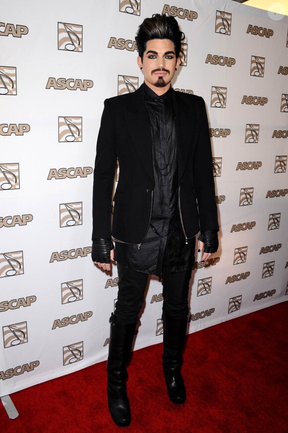 Adam Lambert à la 28e édition des ASCAP Pop Music Awards, à Los Angeles. 27 avril 2011