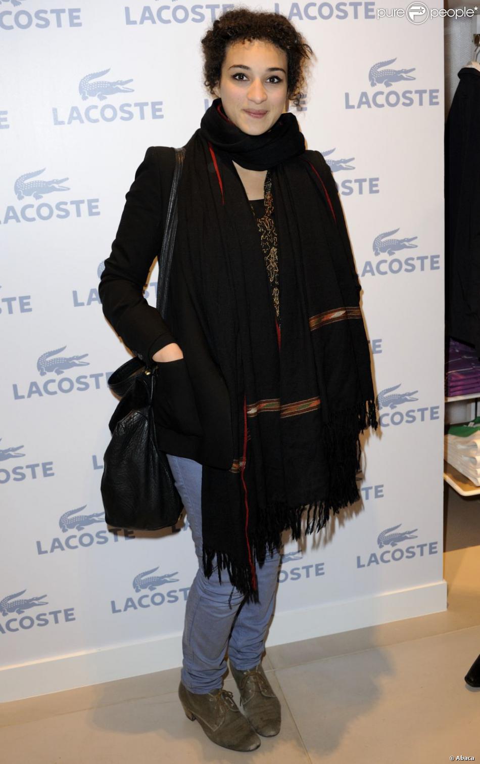 Camélia Jordana lors de la soirée d'ouverture du flagship Lacoste sur