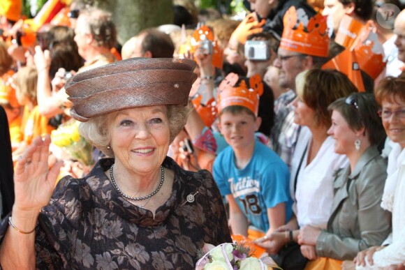 La reine Beatrix lors du Koninginnedag, le 30 avril 2011, aux Pays-Bas.