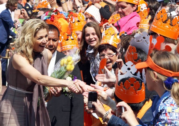 Princesse Maxima lors du Koninginnedag, le 30 avril 2011, aux Pays-Bas.