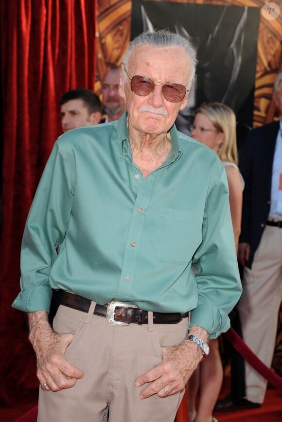 Stan Lee lors de l'avant-première de Thor, au El Capitan d'Hollywood, à Los Angeles, le 2 mai 2011.