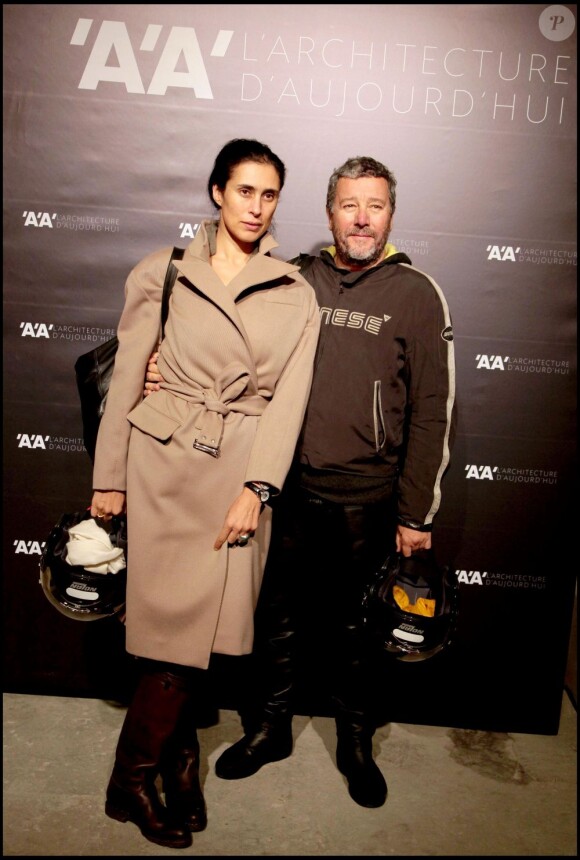 Philippe Starck et son épouse Jasmine en novembre 2009.