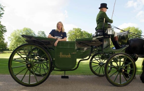 Jodie Kidd lance l'événement Polo in the Park 2011, à Londres, le 10 mai.