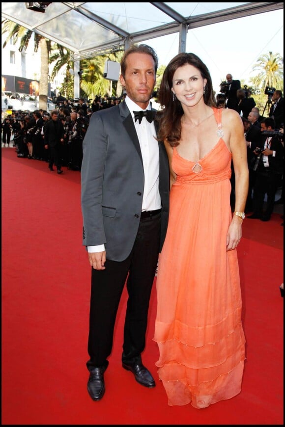 Caroline Barclay et son ami Marc à l'occasion de la présentation de The Tree of Life dans le cadre du 64e Festival de Cannes, le 16 mai 2011.