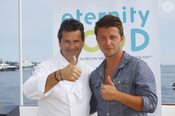 Sergio Do Vale lors du lancement du concept culinaire Eternity Food, par le grand Chef Christophe Leroy et son assocé Didier Audebert. 18 mai 2011