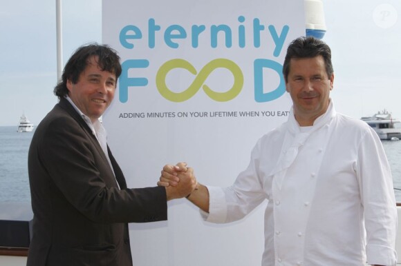 Lancement du concept culinaire Eternity Food, par le grand Chef Christophe Leroy et son assocé Didier Audebert. 18 mai 2011
