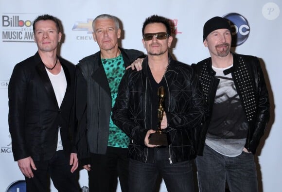 U2 à la cérémonie des Billboard Music Awards, le 25 mai 2011, à Las Vegas.