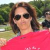 Astrid Veillon participe aux Boucles du Coeur, le 22 mai 2011, à l'Hippodrome de Longchamp. L'événement était organisé au profit de SOS Villages d'Enfants.