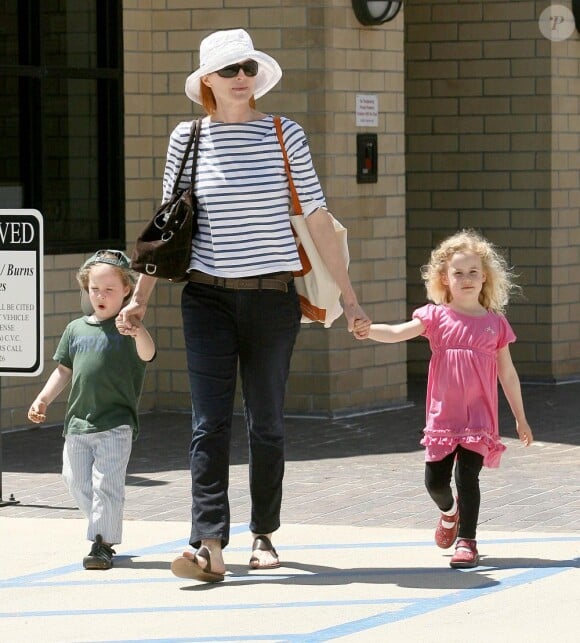 Marcia Cross et ses jumelles Eden et Savannah. Los Angeles, 4 mai 2011
