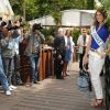 Miss France 2011 Laury Thilleman lors des Internationux de France de Roland-Garros, à Paris, le 28 mai 2011.