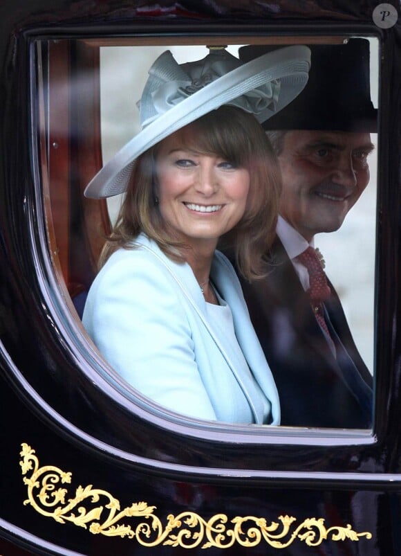 Carole et Michael Middleton lors du mariage de leur fille Kate et du prince William, le 29 avril 2011.