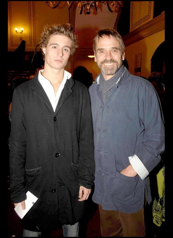 Jeremy Irons et son fils Max en 2006