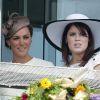 Kate et la princesse Eugenie, inséparables, au Derby d'Epsom, le 4 juin 2011.