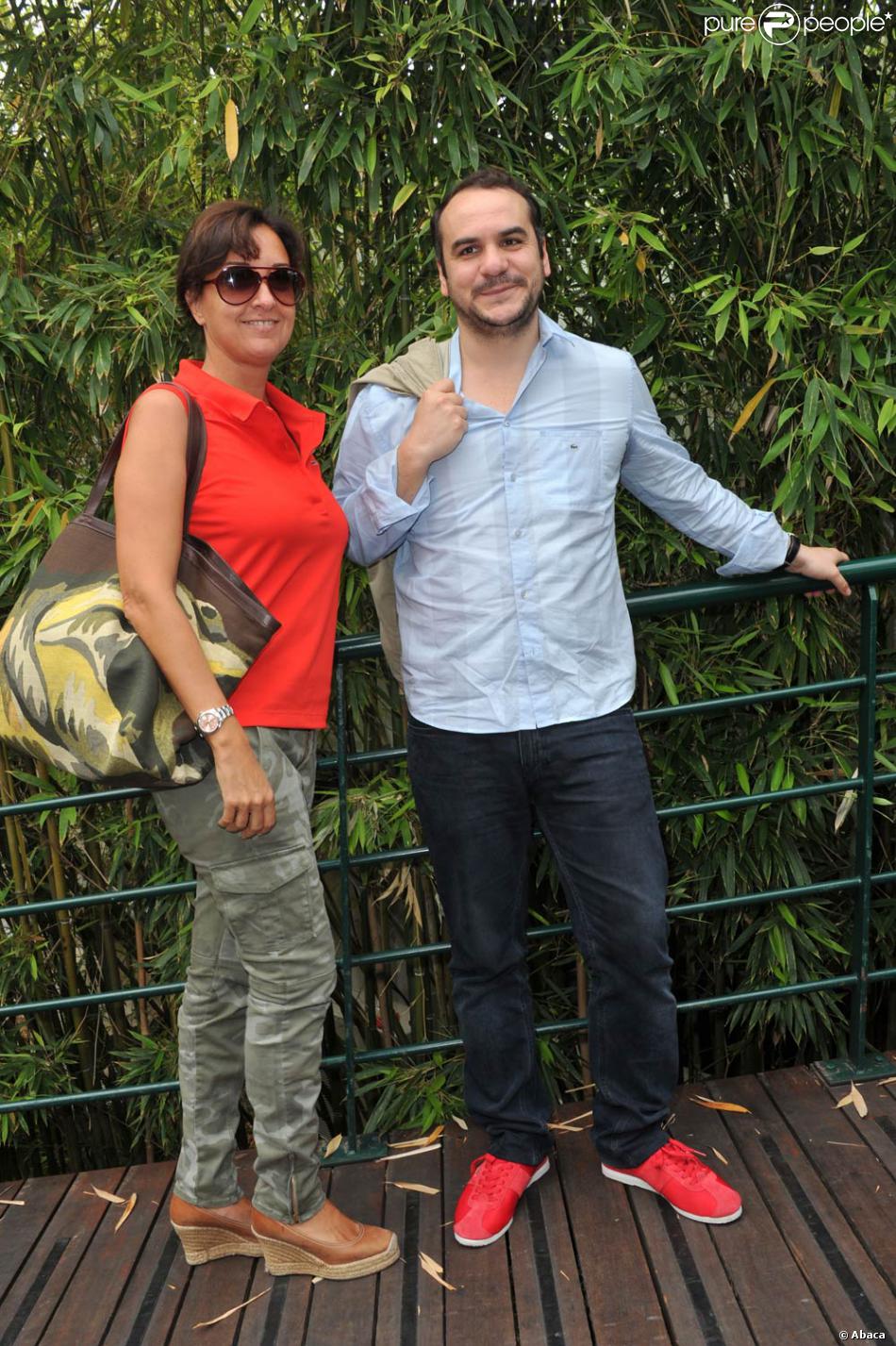 François-Xavier Demaison et sa femme Emmanuelle lors de la ...