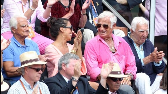 Jean-Paul Belmondo et Barbara, unis, et les autres couples stars admirent Nadal!