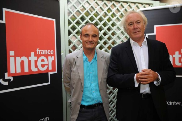 Philippe Val et Jean-Luc Hees, conférence de presse de rentrée de Radio France, le 28 août 2009.