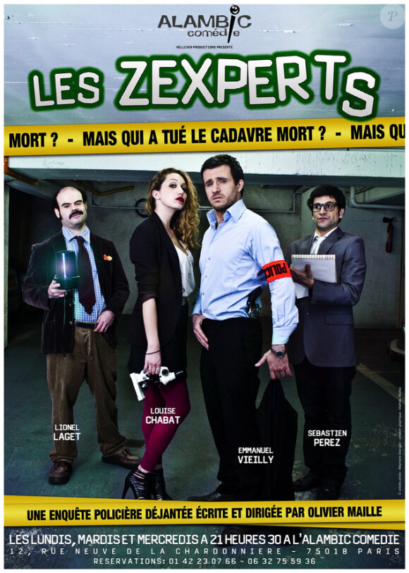 Le spectacle Les Zexperts : mais qui a tué le cadavre mort ? avec Louise Chabat