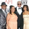 Morgan Freeman et ses enfants à l'occasion du Lifetime Achievement Award en son honneur, dans le cadre du 39e AFI, aux studios de Sony Pictures, à Los Angeles, le 9 juin 2011.