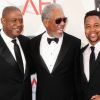 Forest Whitaker, Morgan Freeman et Cuba Gooding Jr., à l'occasion du Lifetime Achievement Award en hommage à Morgan Freeman, dans le cadre du 39e AFI, aux studios de Sony Pictures, à Los Angeles, le 9 juin 2011.