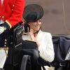 La princesse Catherine Middleton lors du Trooping the Colour, célébration de l'anniversaire de la reine Elizabeth II, à Londres le 11 juin 2011
