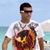 Michael Ballack à Miami le 26 mai 2011 dans un T-shirt médiocre