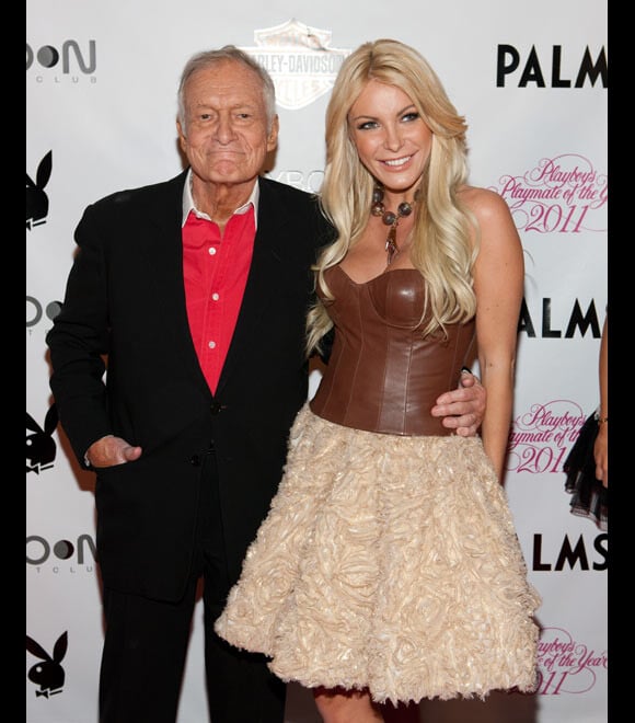 Hugh Hefner et sa fiancée Crystal Harris lors d'une soirée à Las Vegas en mai 2011