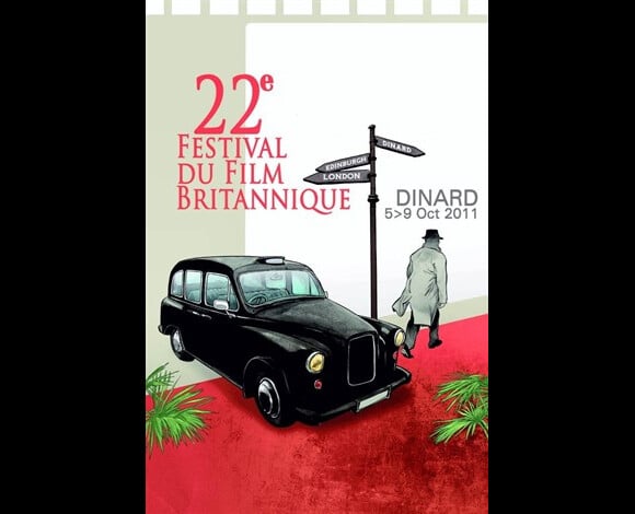 L'affiche de la 22e édition du festival du film britannique de Dinard, qui aura lieu du 5 au 9 octobre