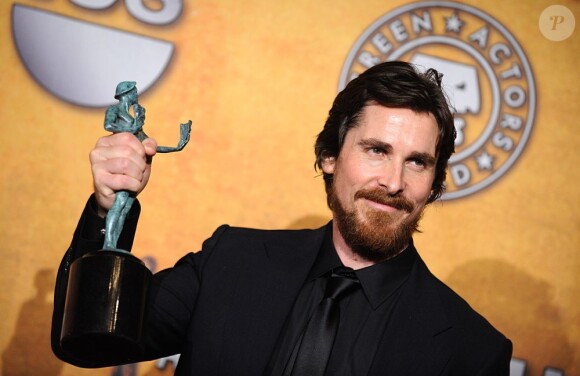 Christian Bale le 30 janvier 2011 à Los Angeles. Il sera à l'affiche du film The Dark Knight Rises