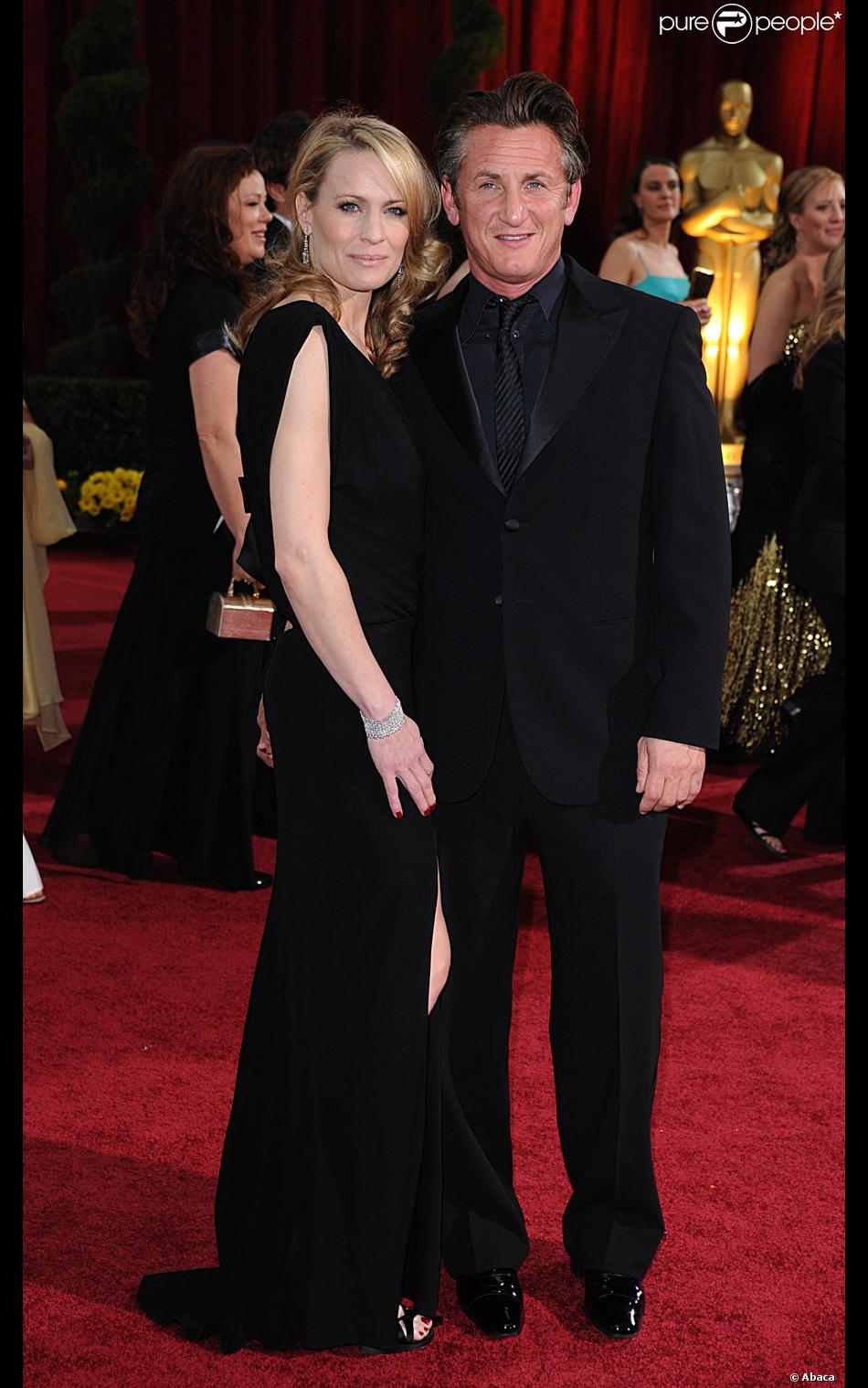 Robin Wright et Sean Penn aux Oscars en 2009 Purepeople