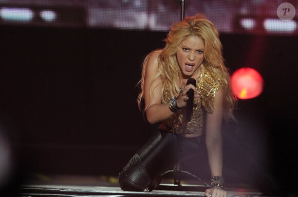 Shakira en concert à Paris Bercy le 14 juin 2011