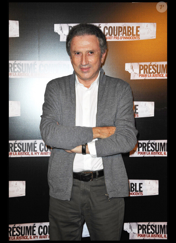 Michel Drucker lors de l'avant-première de Présumé coupable en juin 2011