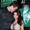 Kim Kardashian et son fiancé Kris Humphries à Las Vegas pour l'anniversaire de Khloé Kardashian le 17 juin 2011