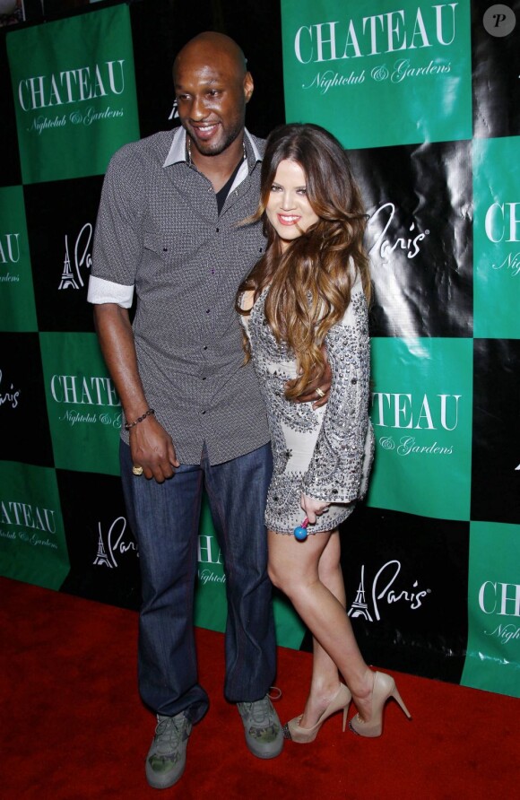 Khloé Kardashian et son mari Lamar Odom à Las Vegas pour l'anniversaire de Khloé Kardashian le 17 juin 2011
