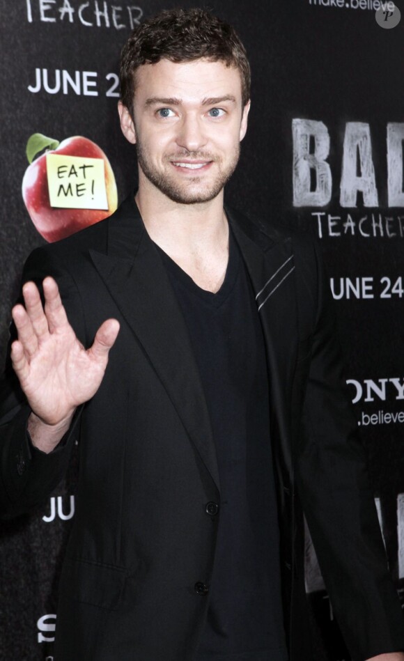 Justin Timberlake lors de l'avant-première de Bad Teacher, à New York, le 20 juin 2011.