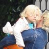 Zuma, fils de Gwen Stefani et Gavin Rossdale, quittant le restaurant Cecconi à Beverly Hills le 8 juin 2011