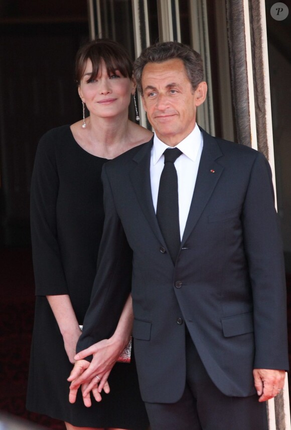 Nicolas Sarkozy et son épouse Carla à la fin du mois de mai 2011.