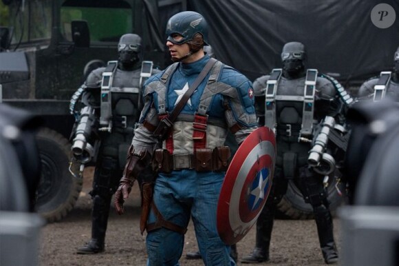 Chris Evans dans Captain America, en salles le 17 août 2011.