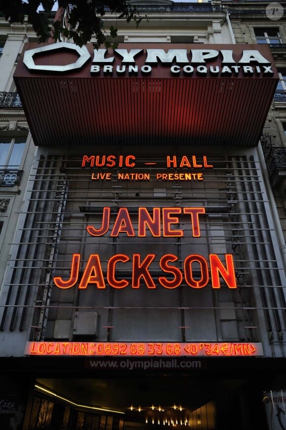 Janet Jackson à l'Olympia, à Paris, les 26 et 27 juin 2011.