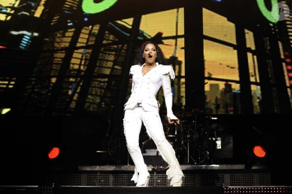 Janet Jackson à l'Olympia, à Paris, le 26 juin 2011.