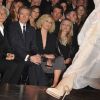 Chritine Lagarde est passionnée par la mode, elle assiste d'ailleurs régulièrement à la fashion week. Paris, 5 mars 2010