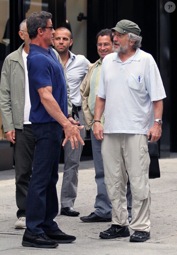 Robert De Niro et Sylvester Stallone, complices, le 15 juin à New York.