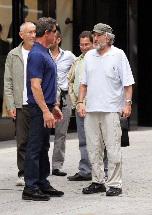 Robert De Niro et Sylvester Stallone le 15 juin à New York.