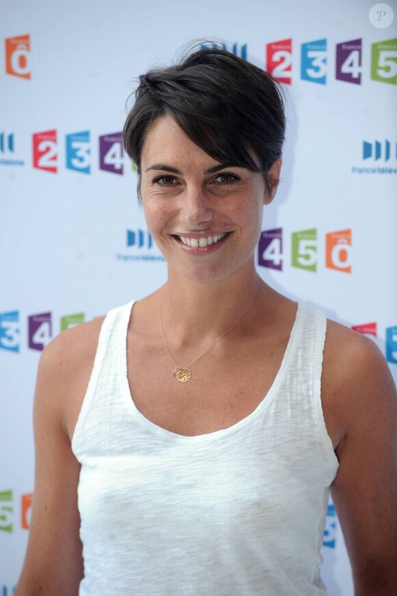 Alessandra Sublet en septembre 2010 lors de la conférence de presse de France Télévisions à Paris